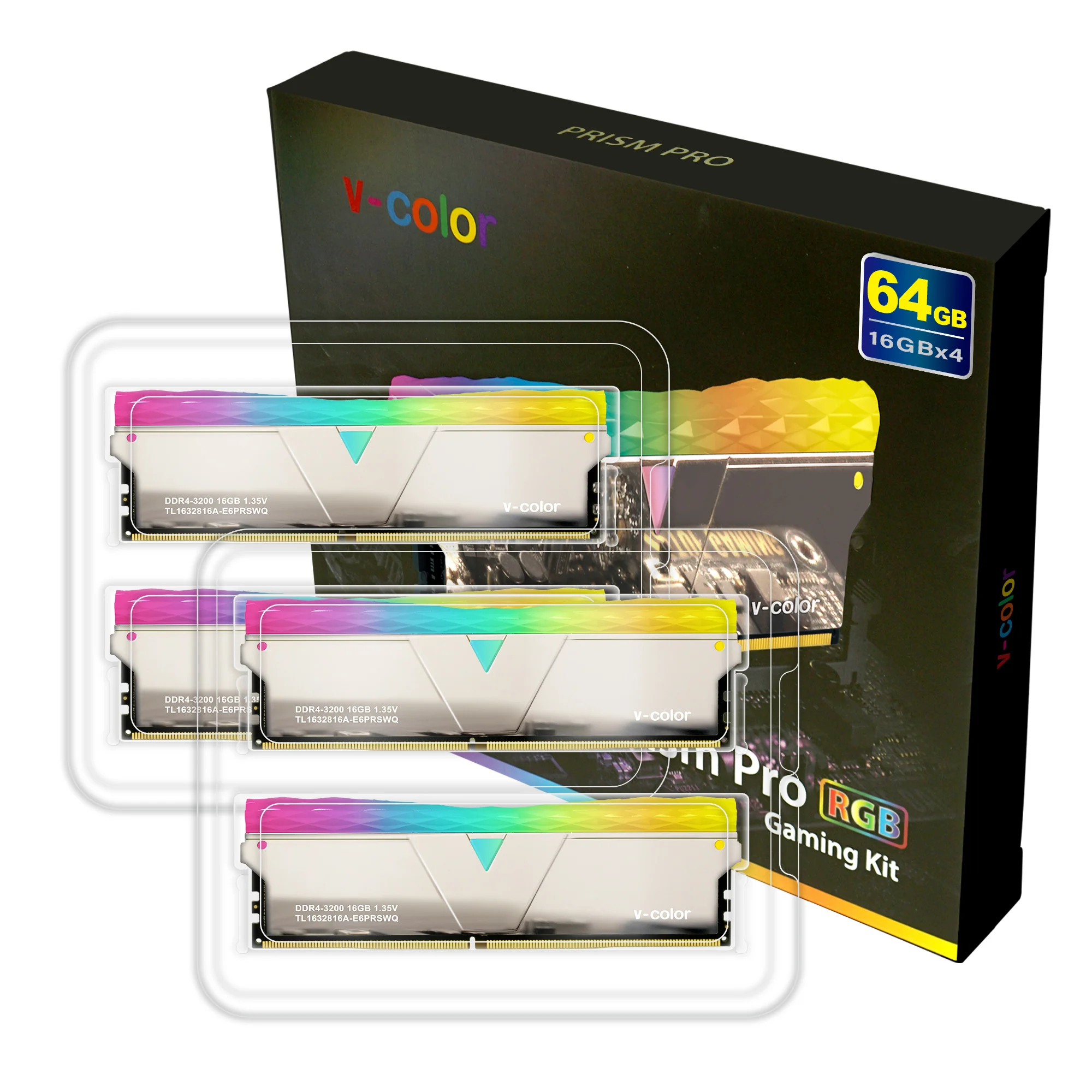 DDR4 | Prism Pro RGB | 64GB (16GBx4) | Gaming Memory | U-DIMM - Image 11