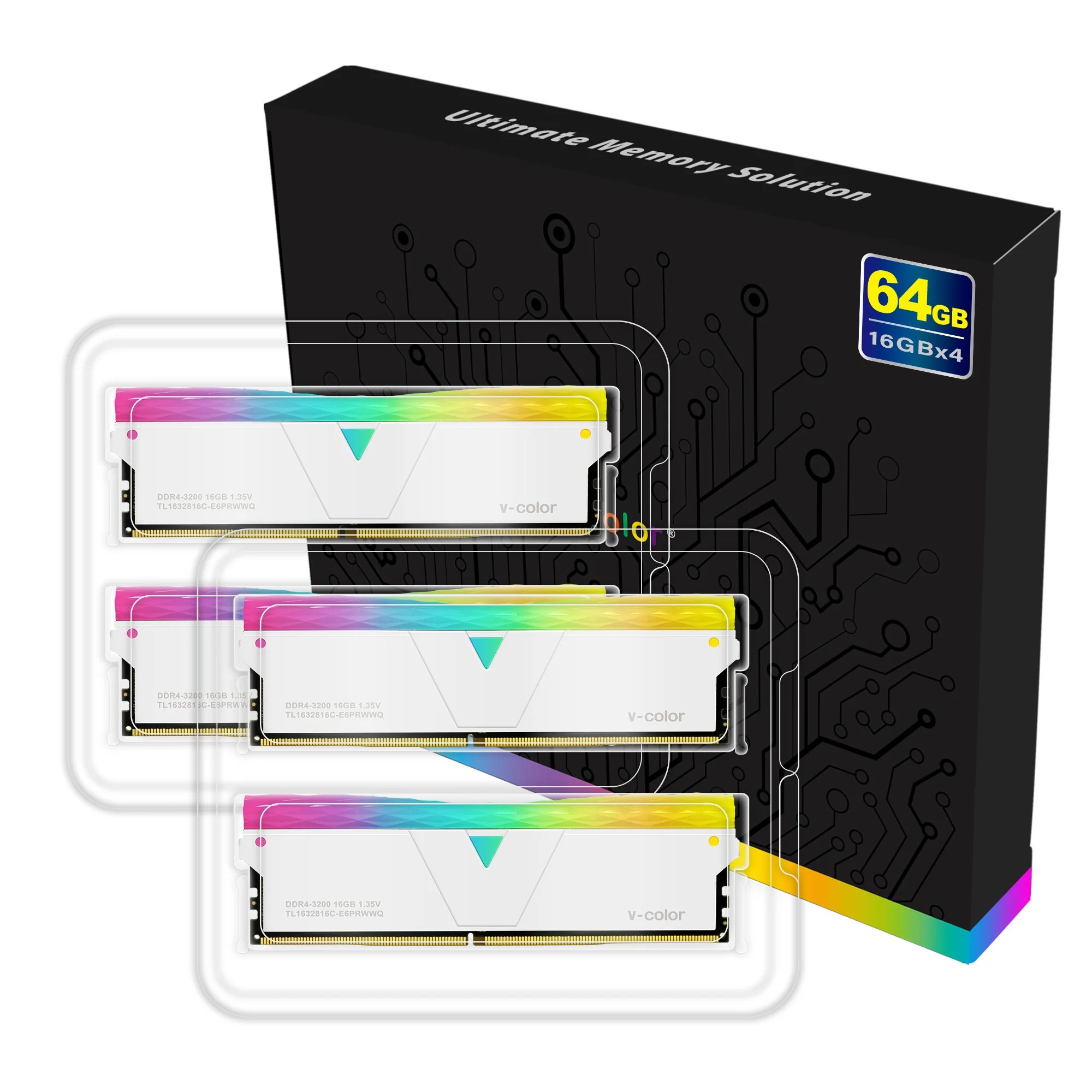 DDR4 | Prism Pro RGB | 64GB (16GBx4) | Gaming Memory | U-DIMM - Image 8