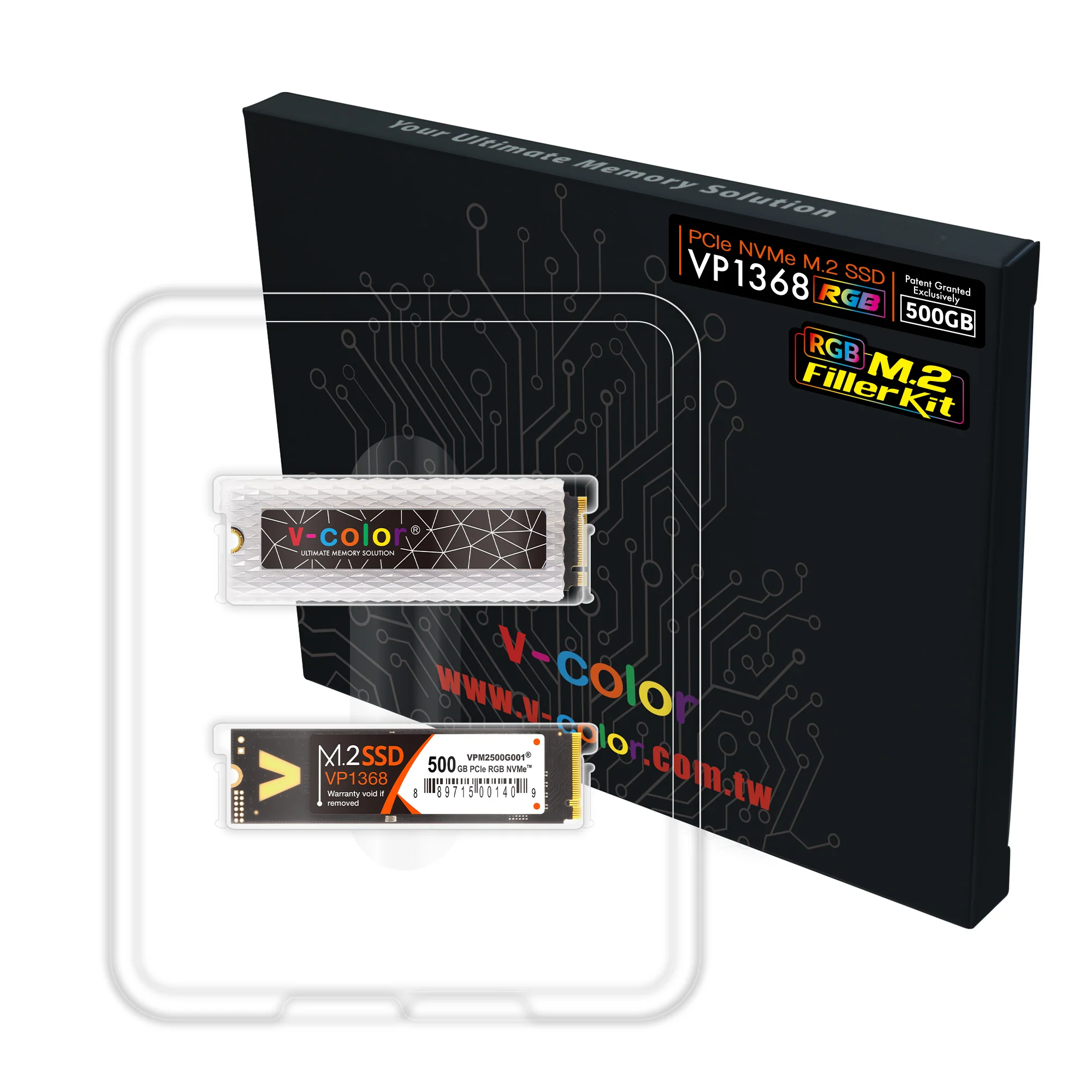 RGB M.2 SSD & FILLER KIT Gen 3