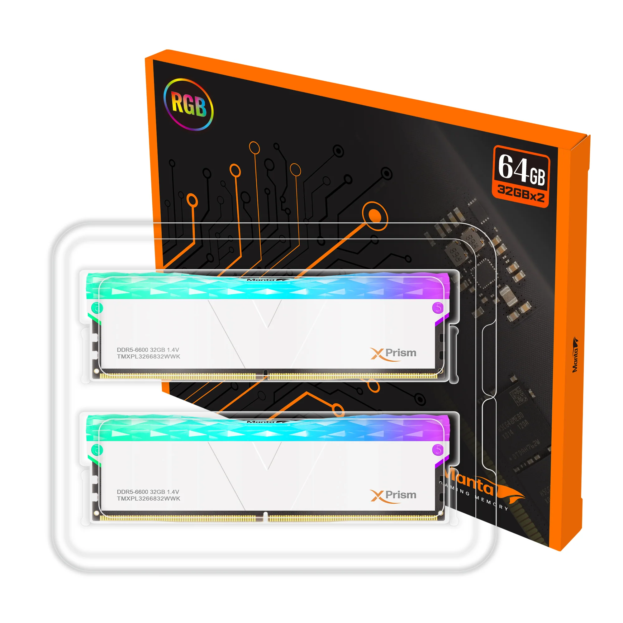 DDR5 | [Manta] XPrism RGB | 64GB (32GBx2) | INTEL XMP | Gaming Memory - Image 43
